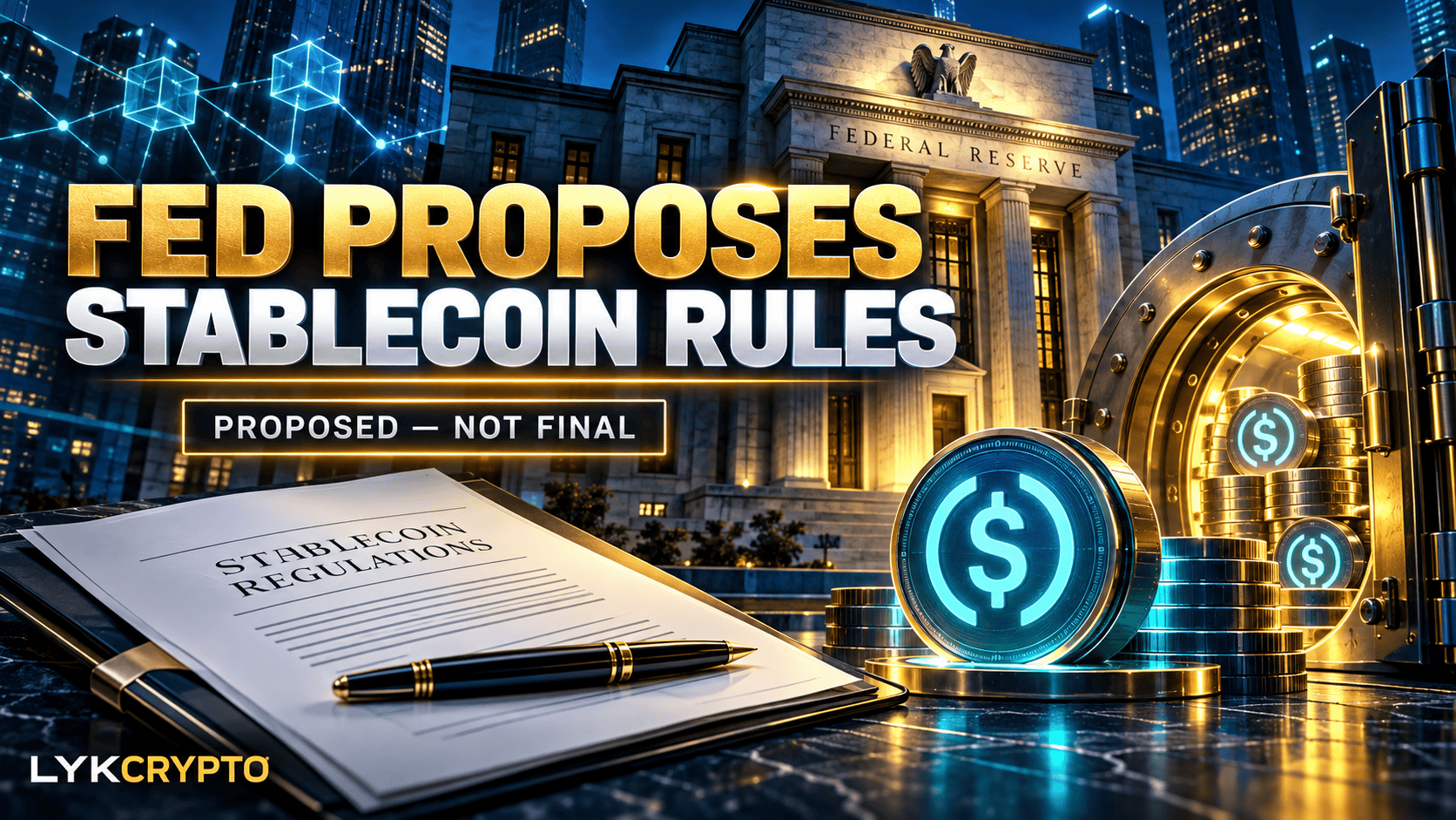 Federal Reserve proposes stablecoin rules for banks and regulated issuers